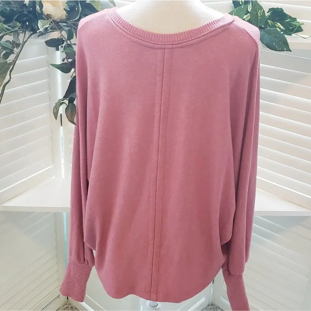 ANTHROPOLOGIE SAT SUN OVERSIZED SOFT SWEATER MED